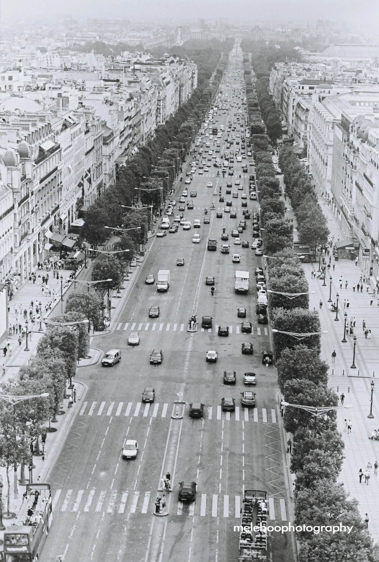 the Champs Elysee