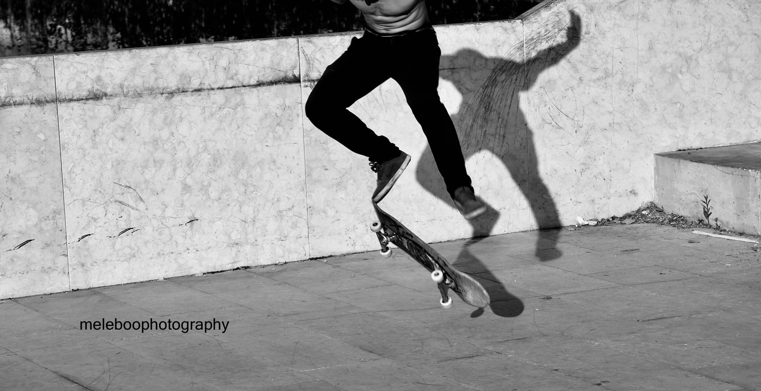 skater and shadow