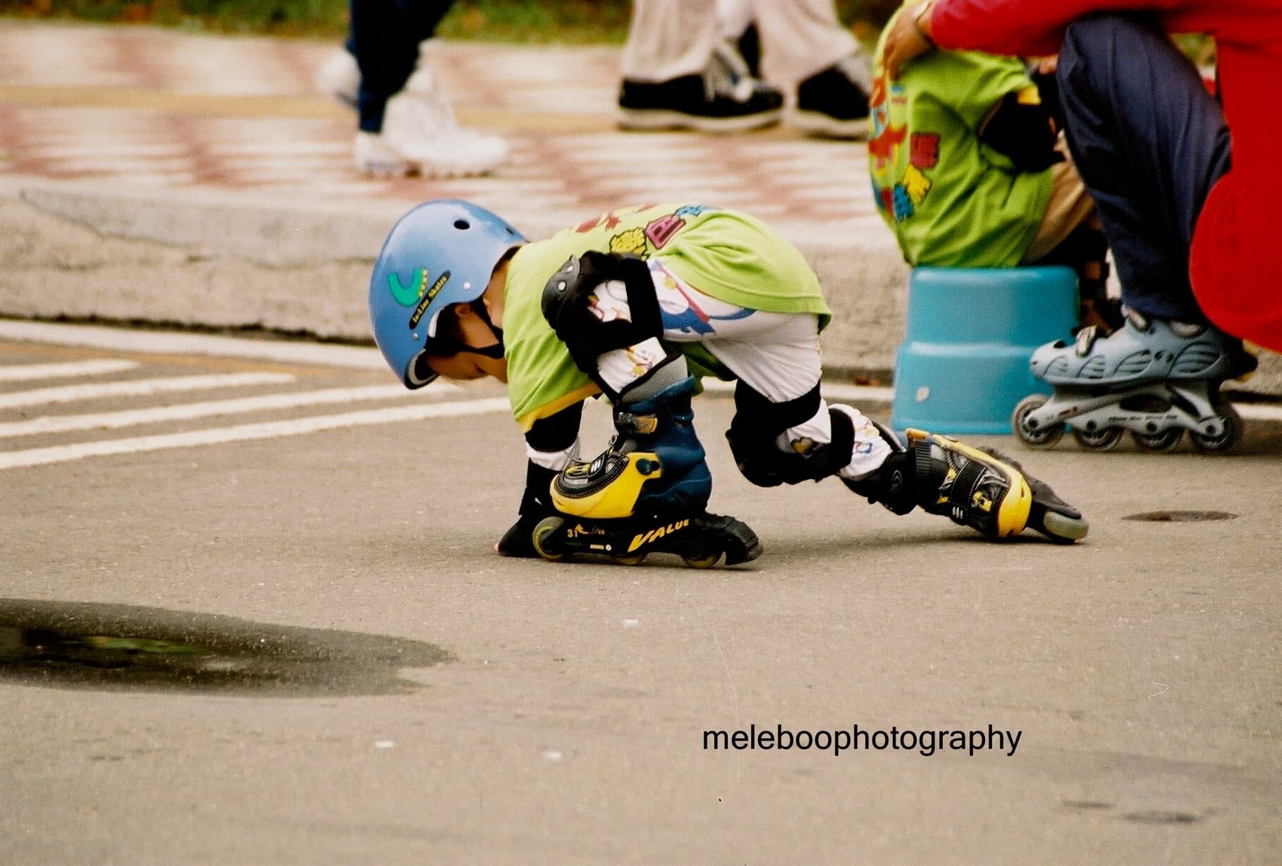 Young Taiwanese roller-bladder