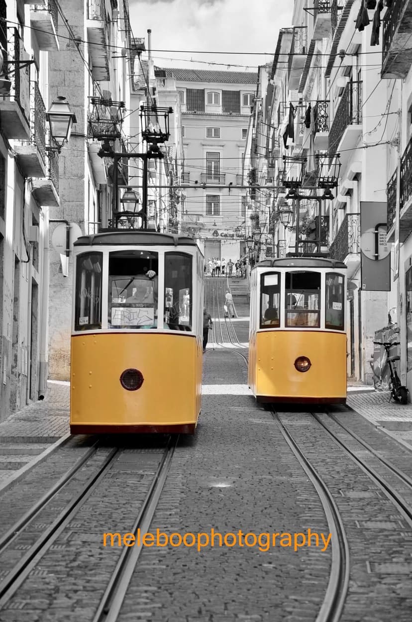 the yellow trams of Lisboa