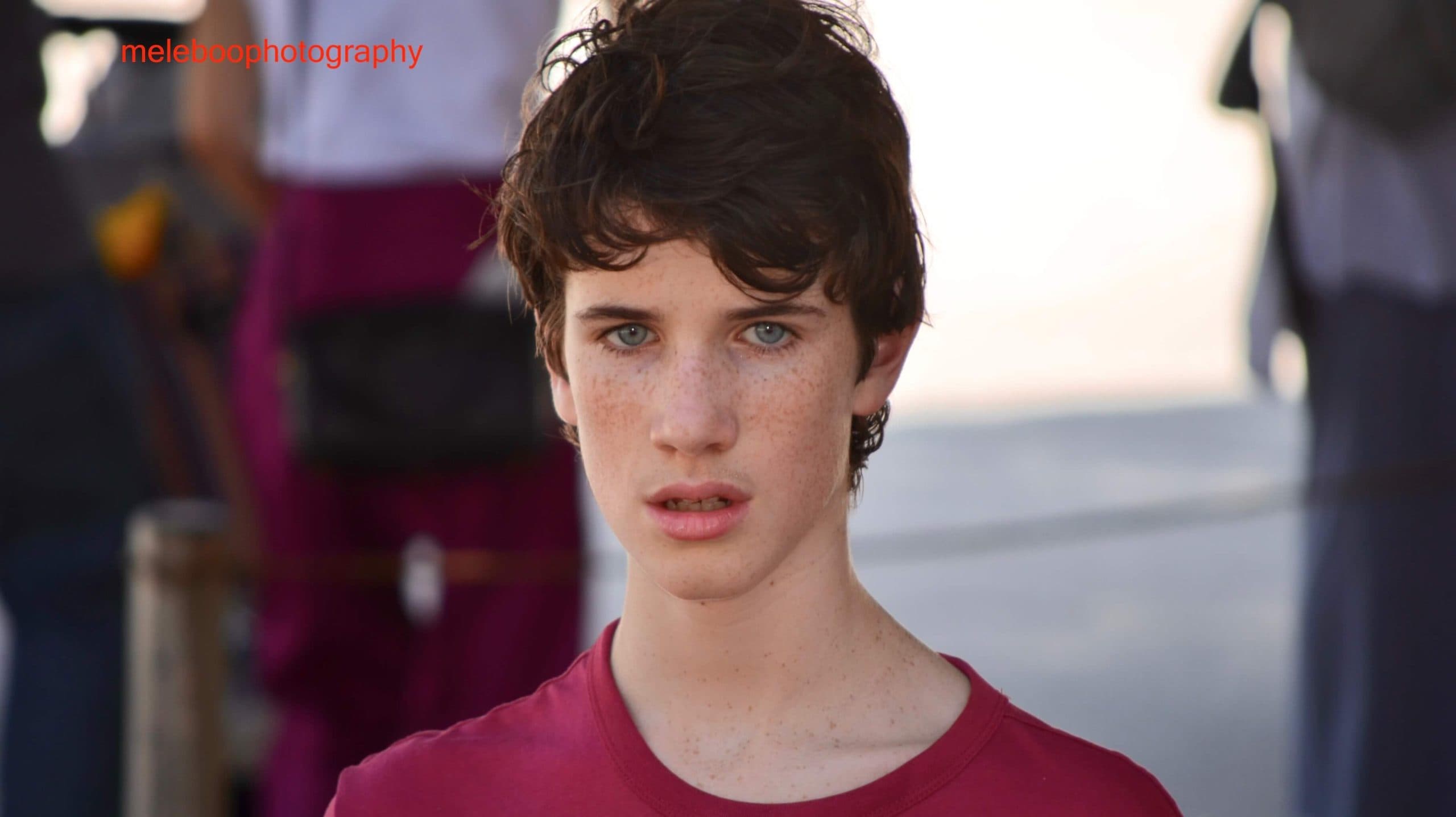 handsome boy with freckles